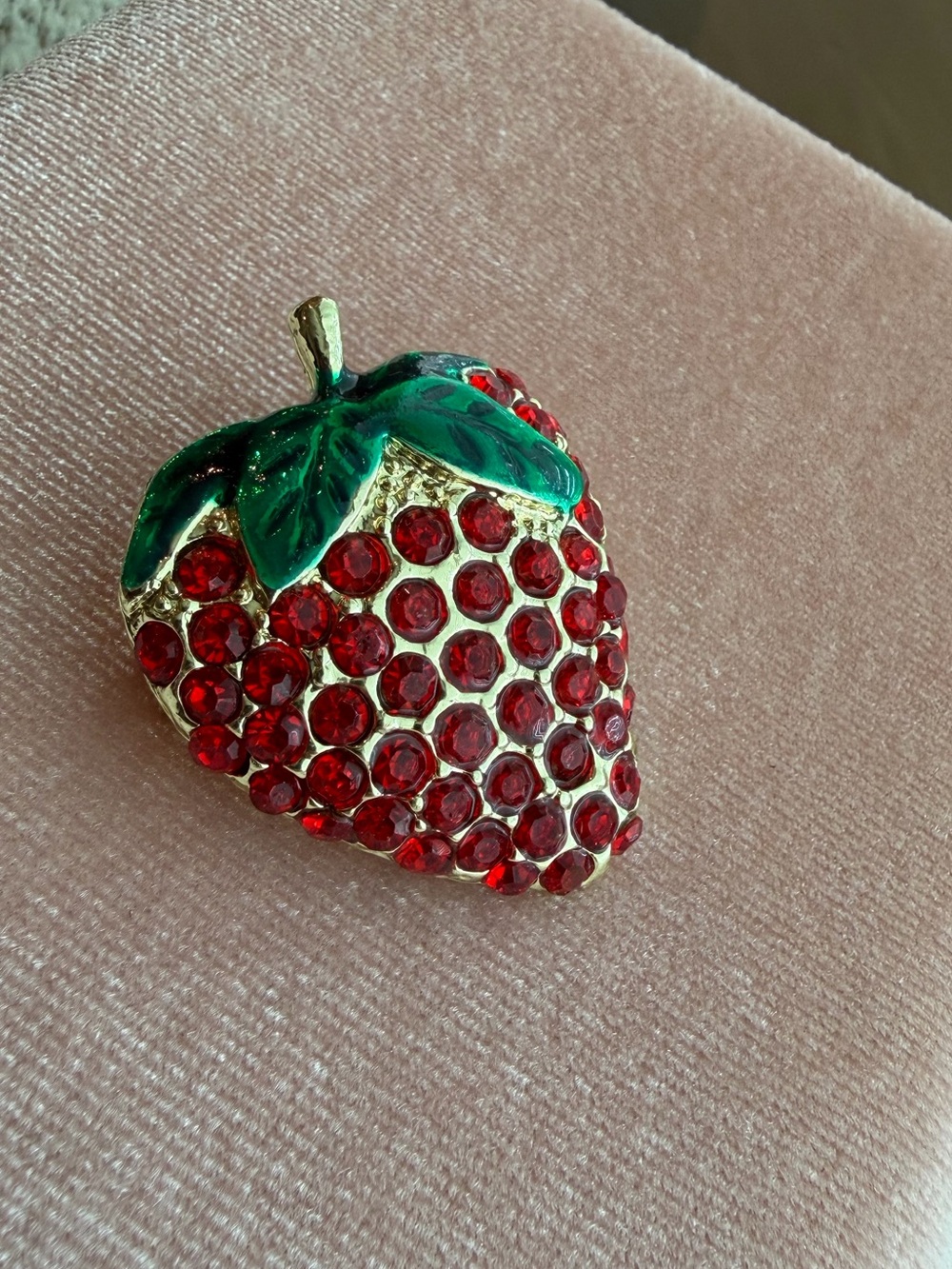 Strawberry brooch 🍓